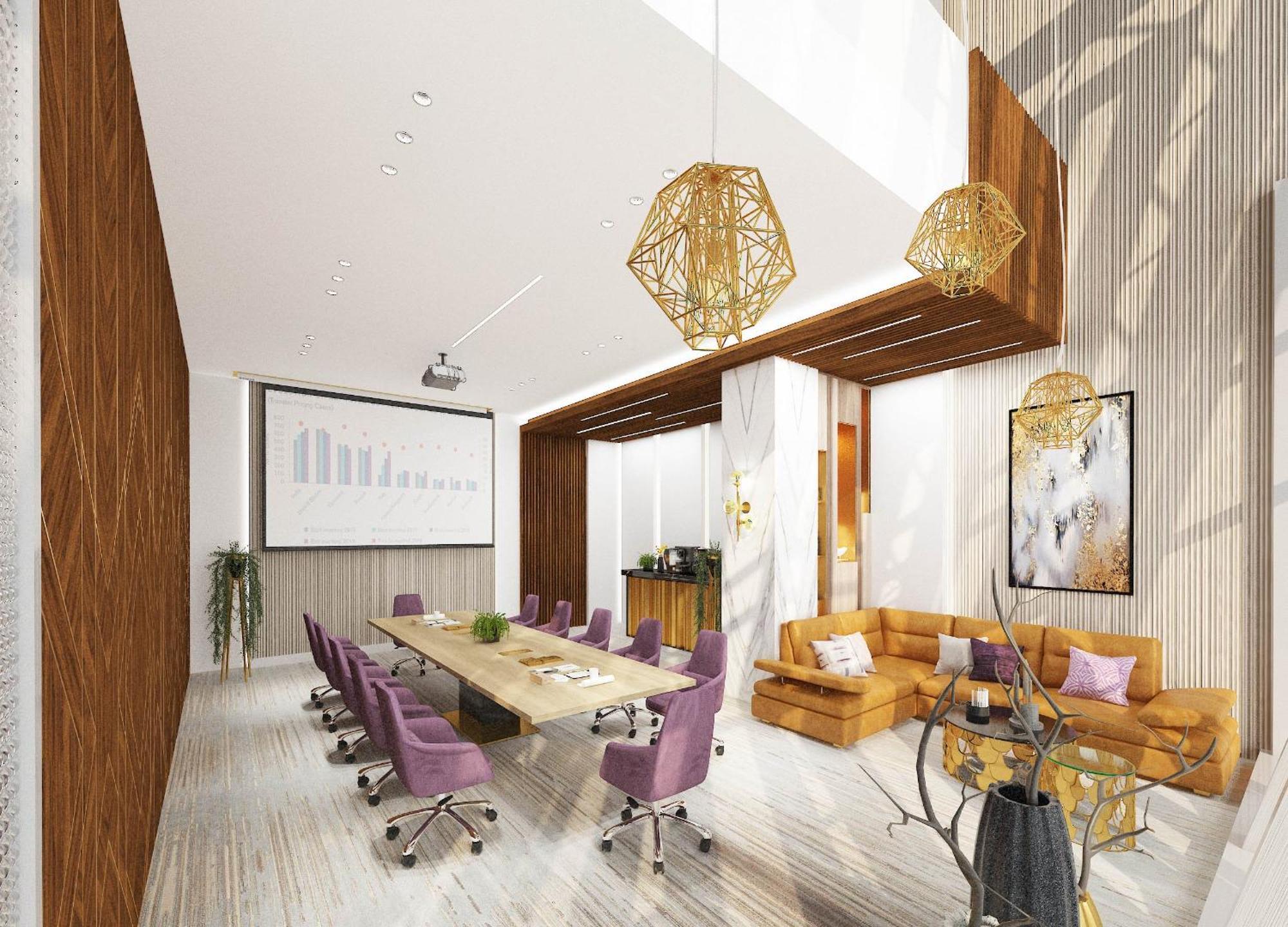 Velero Hotel Doha Lusail Esterno foto 3D rendering of a meeting room
